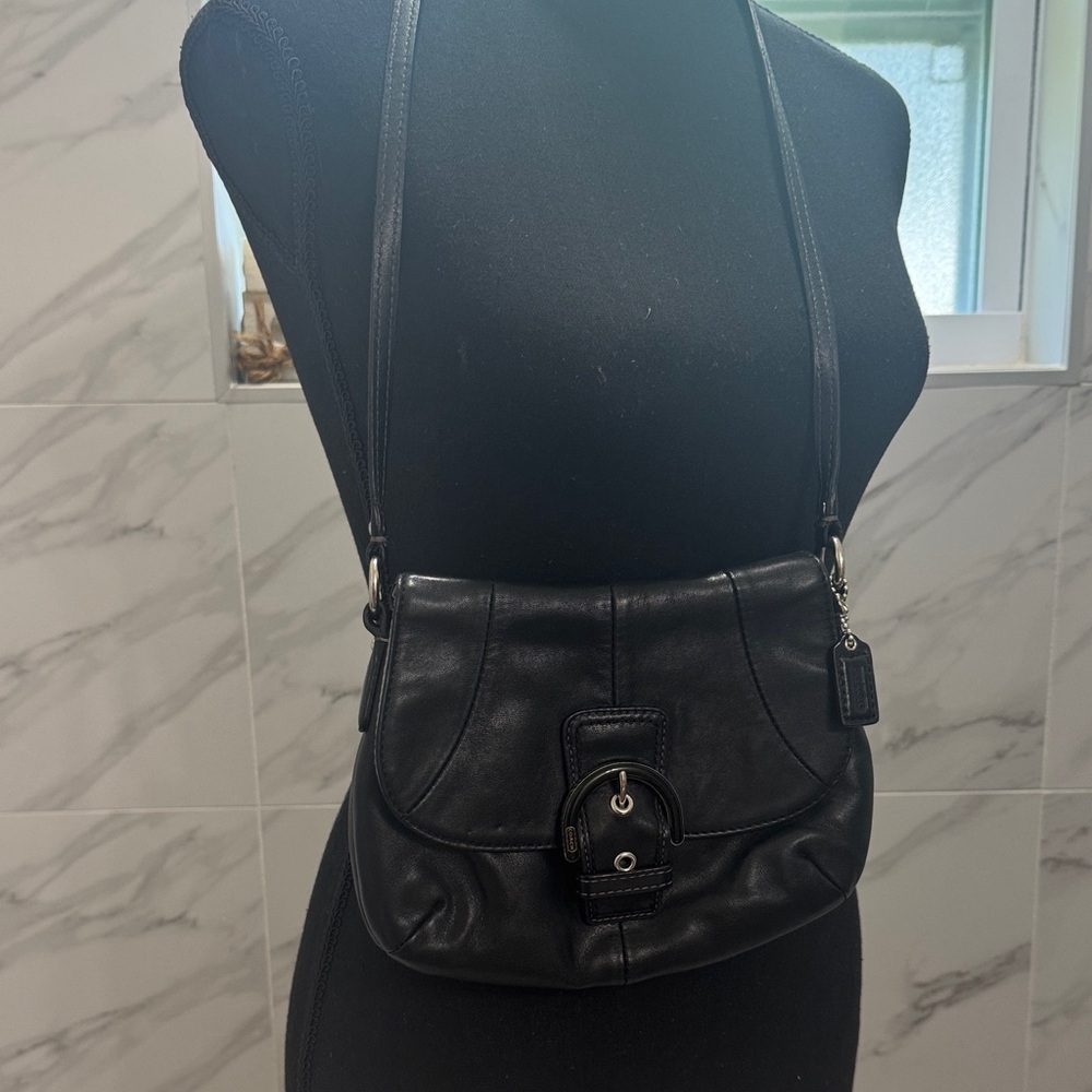 Coach Black Leather crossbody